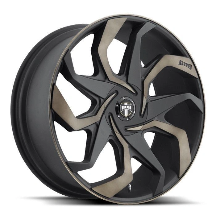 DUB Sleeper S125 Machined Black Custom Wheel Rims